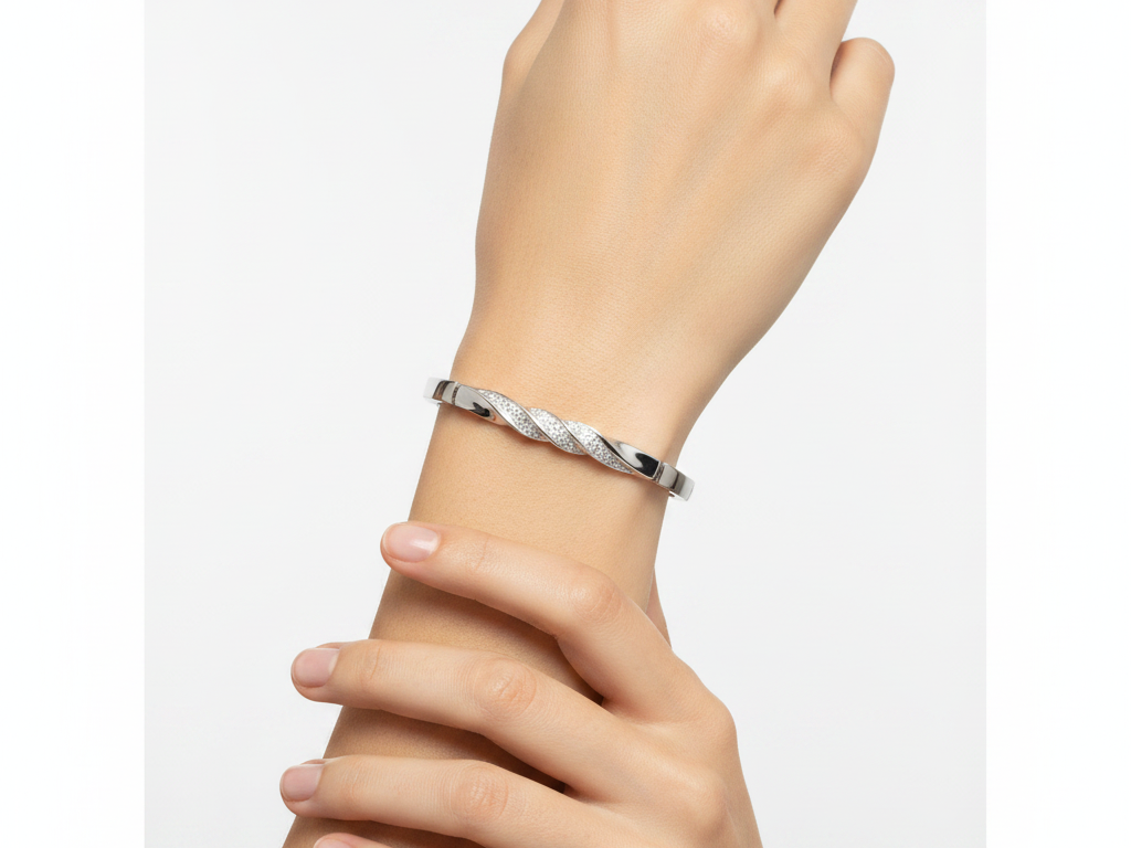 White Cubic Zirconia Bracelet