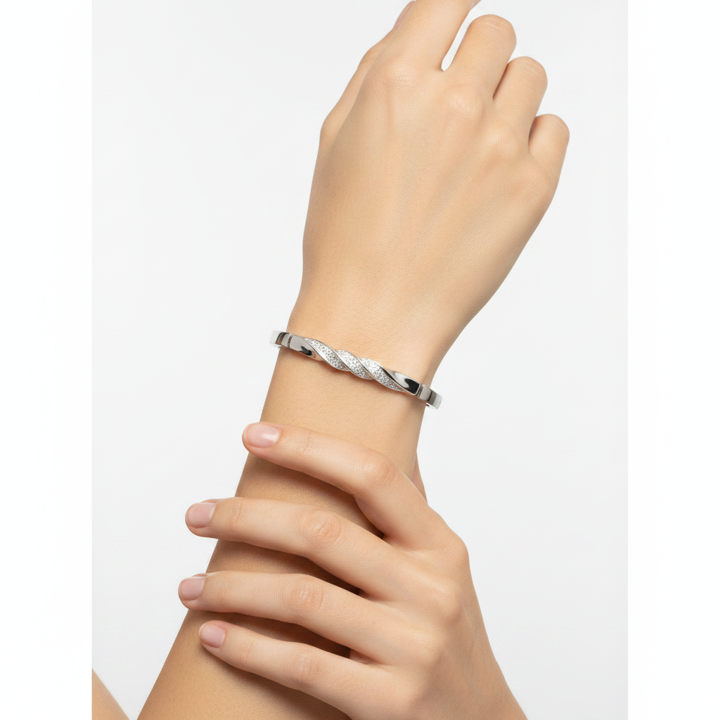 White Cubic Zirconia Bracelet