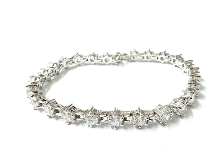 White Cubic Zirconia Bracelet