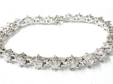 White Cubic Zirconia Bracelet