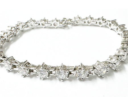 White Cubic Zirconia Bracelet