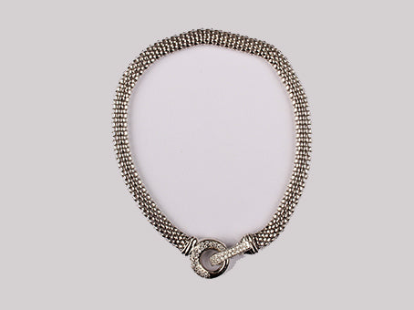 A White Cubic Zirconia Bracelet.
