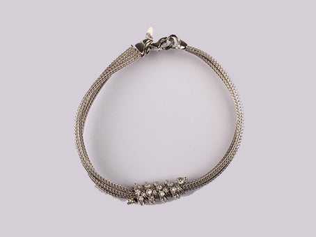 A White Cubic Zirconia Necklace.