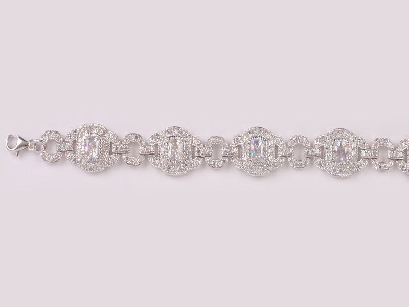Silver Collection Cubic Zirconia Bracelets