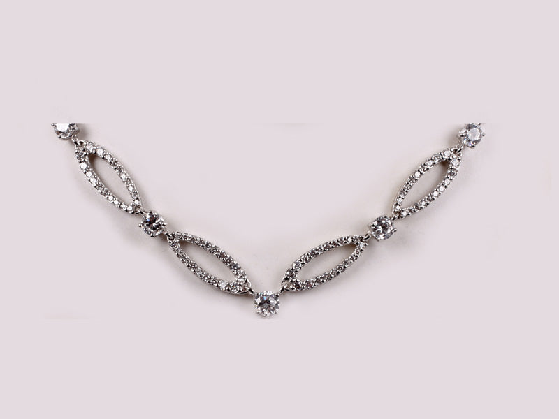 A White Cubic Zirconia Bracelet