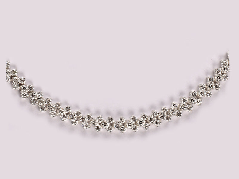 A White Cubic Zirconia Bracelet