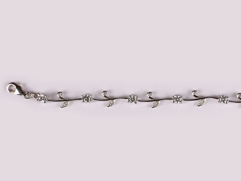A White Cubic Zirconia Bracelet