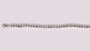 A White Cubic Zirconia 3mm Stone Tennis Silver Bracelet