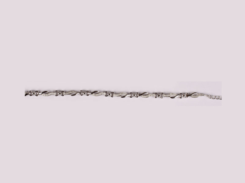 A White Cubic Zirconia Bracelet