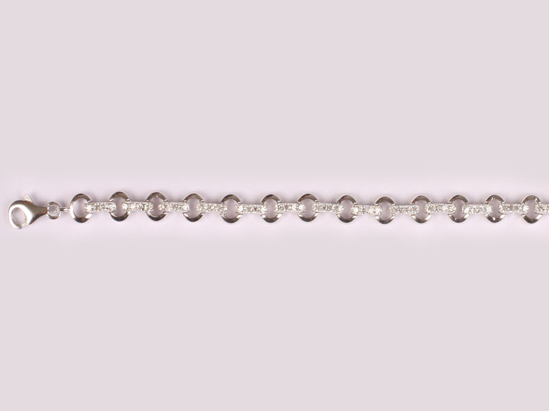A White Cubic Zirconia Bracelet