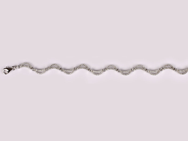 A White Cubic Zirconia Bracelet