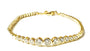 A Yellow Gold Plated Silver Cubic Zirconia Bracelet