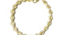 A Yellow Gold Plated Silver Cubic Zirconia Bracelet