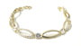 Yellow Plated on Silver Cubic Zirconia Bracelet