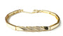 Yellow Plated on Silver Cubic Zirconia Bracelet