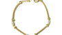 A Silver with Yellow Gold Plate Bracelet