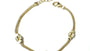 A Silver with Yellow Gold Plate Bracelet