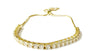 A Yellow Gold Plated Silver Cubic Zirconia Bracelet