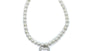 A Kids Silver Pearl With Heart Bracelet