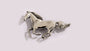 Simply Silver Horse Brooch