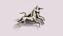 Simply Silver Horse  Brooch