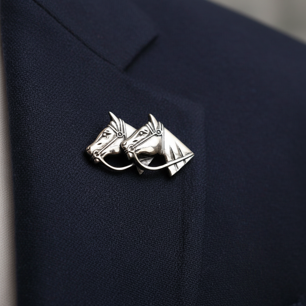 Simply Silver Horse Brooch