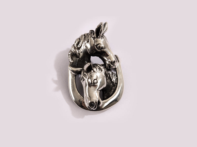 Simply Silver Horse Brooch