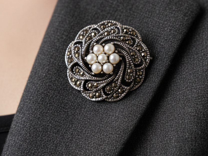 Marcasite Brooche