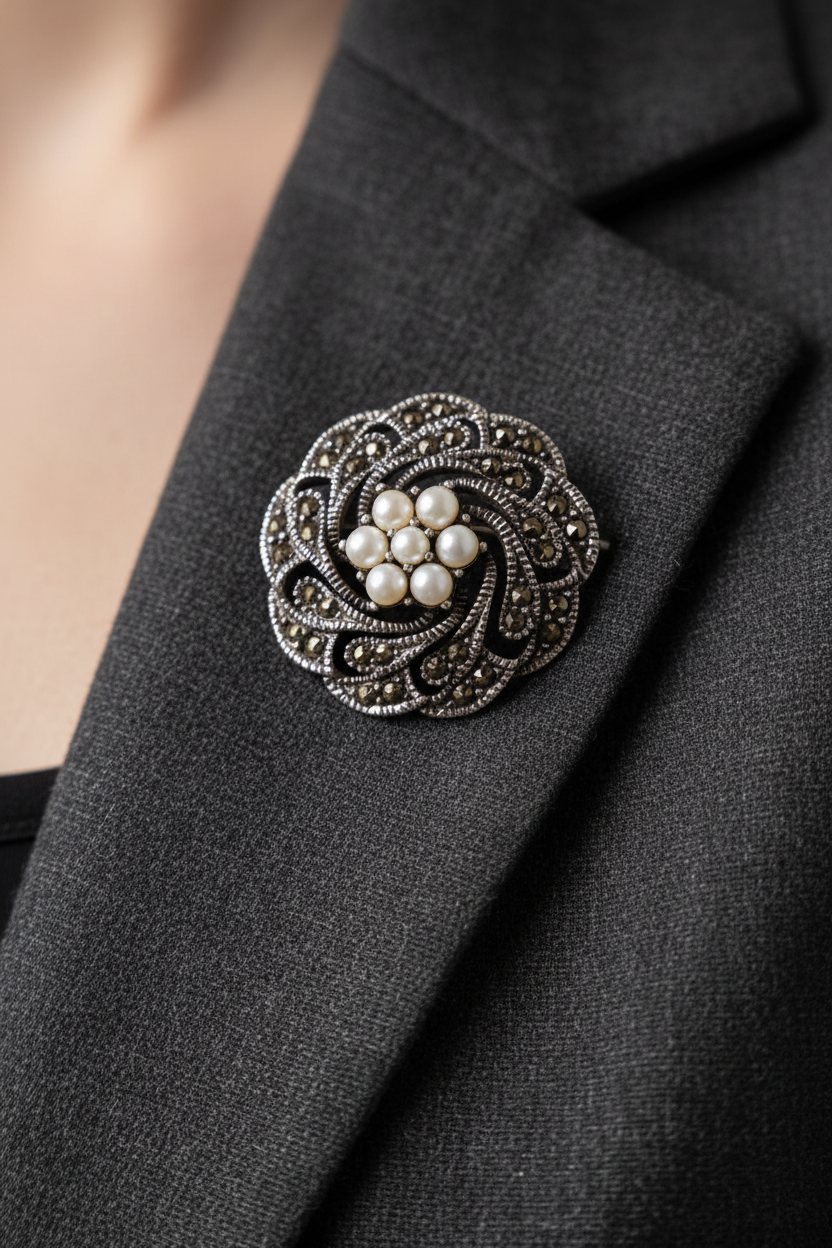 Marcasite Brooche