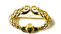 Claddagh Yellow Plated on Silver Brooch