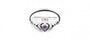 Claddagh Brooch Silver with Amethyst Cubic Zirconia Stone