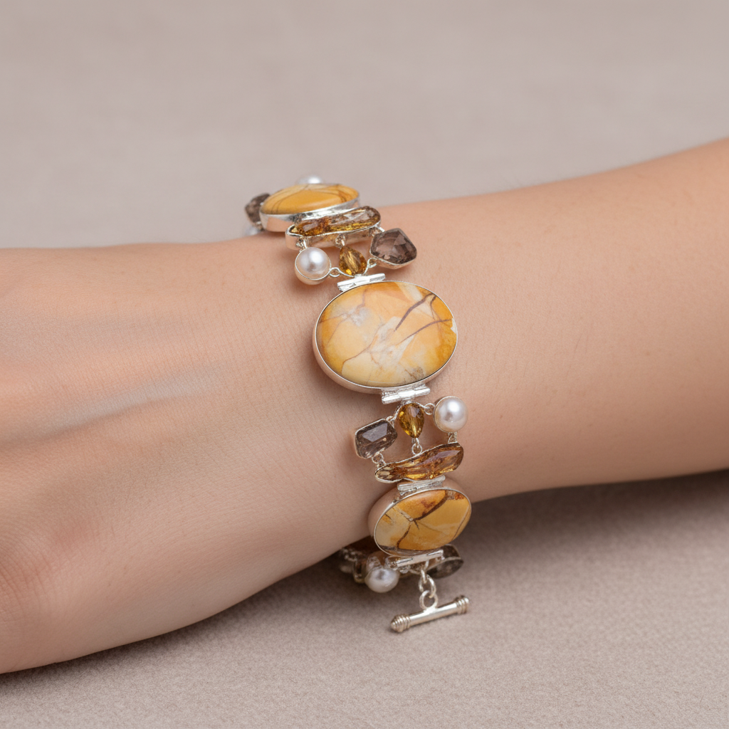 Semi Precious Stone Bracelet