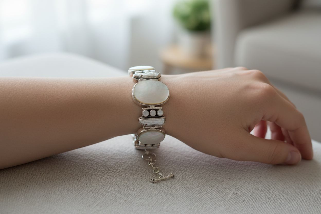 Shell and Opal Bracelet