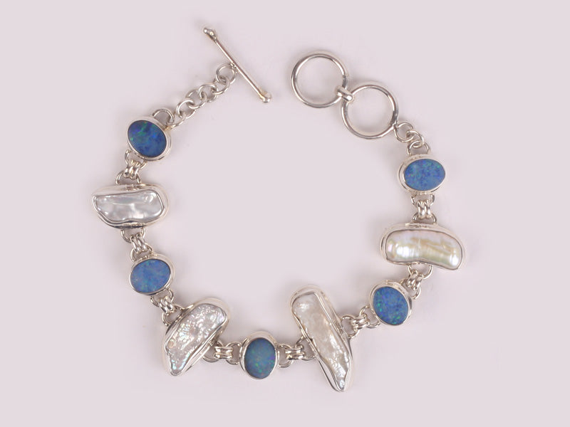 Shell and Opal Bracelet