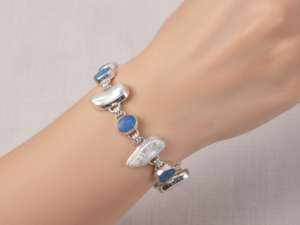 Shell and Opal Bracelet
