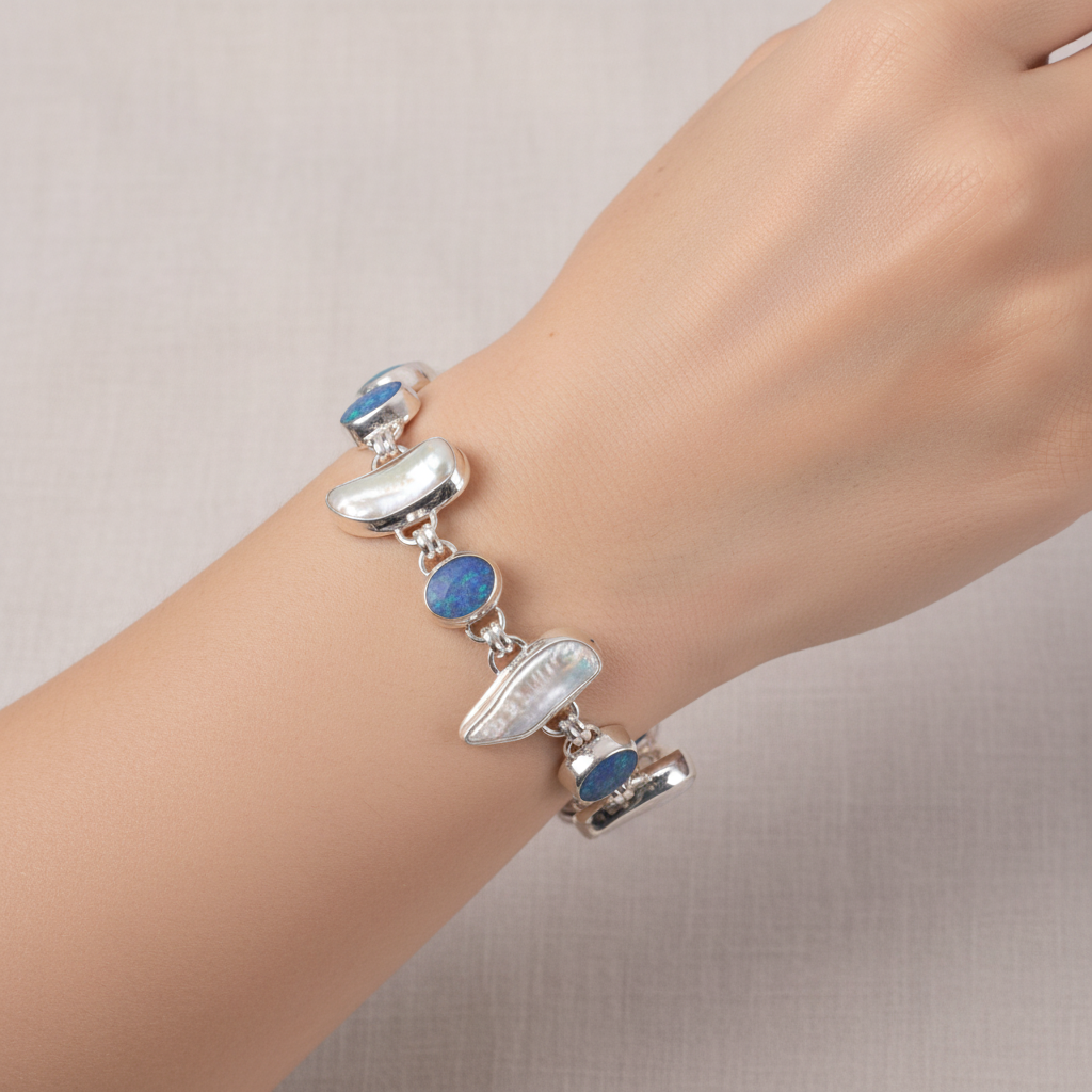 Shell and Opal Bracelet