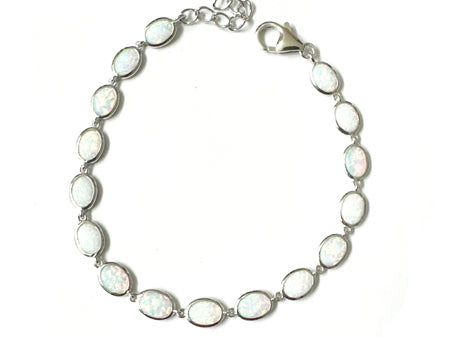 Opal With Silver Bracelet