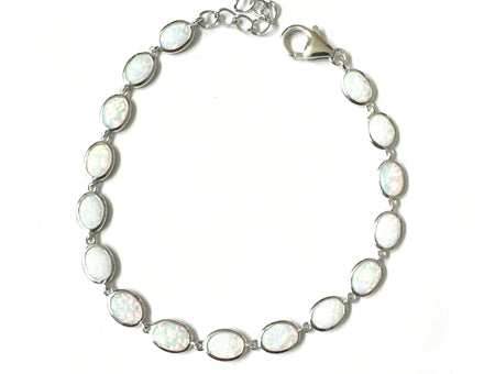 Opal With Silver Bracelet