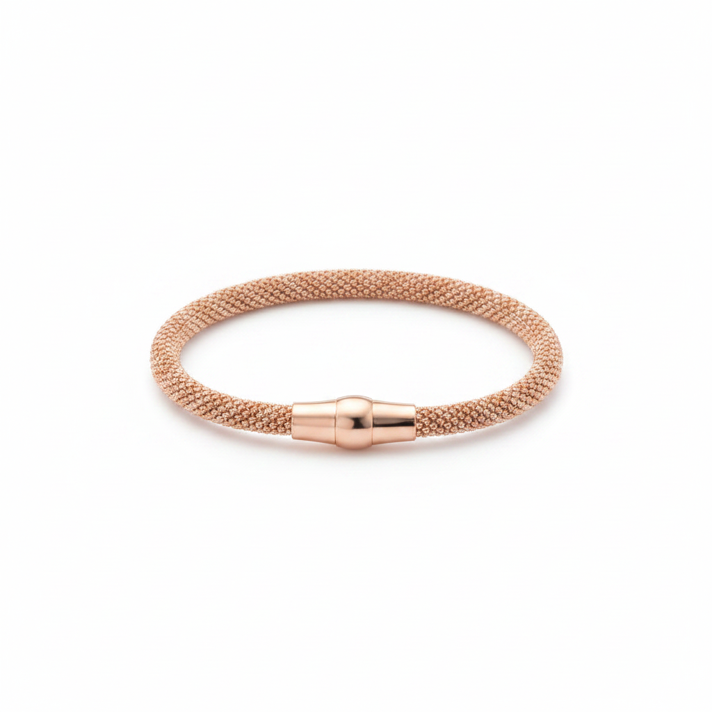 Silver with Rose Gold Plate  Bracelet