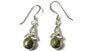 Connemara Marble Silver Trinity Knot Earring