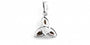 Trinity Knot Silver Pendant With Green Connemara Marble Stone