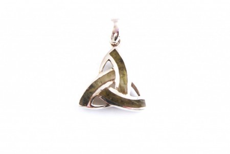 Trinity Knot Connemara Marble Pendant