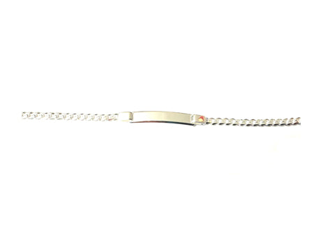 Silver ID Curb Bracelet