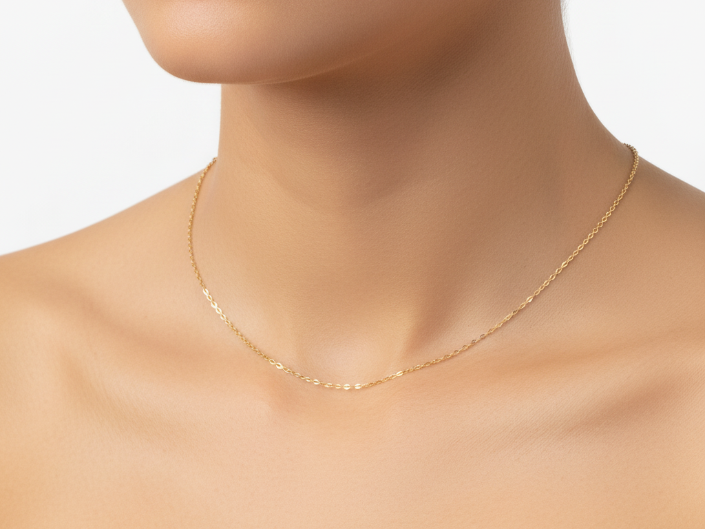 Gold Plated Silver Oval Belcher Lightweight Chain