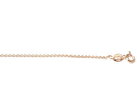 Rose Gold Plated Silver Oval Belcher Chain