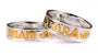 Celtic Irish Mo Anam Cara “My Soul Mate”  Silver with Gold Plating Claddagh Design ring Set