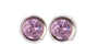 A Amethyst 6mm Cubic Zirconia Earring.
