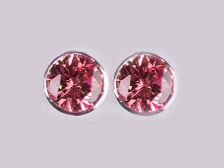 A Pink Cubic Zirconia Earring