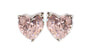 A Pink 3mm Cubic Zirconia Earring.