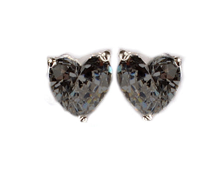 A Black 5mm Cubic Zirconia Earring.